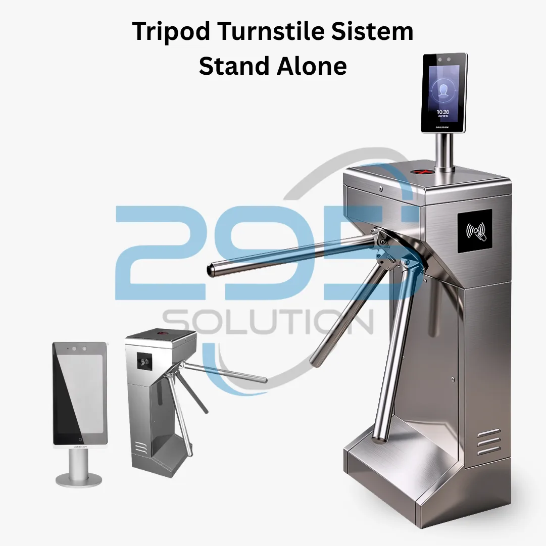 Paket Tripod Turnstile Access Stand Alone